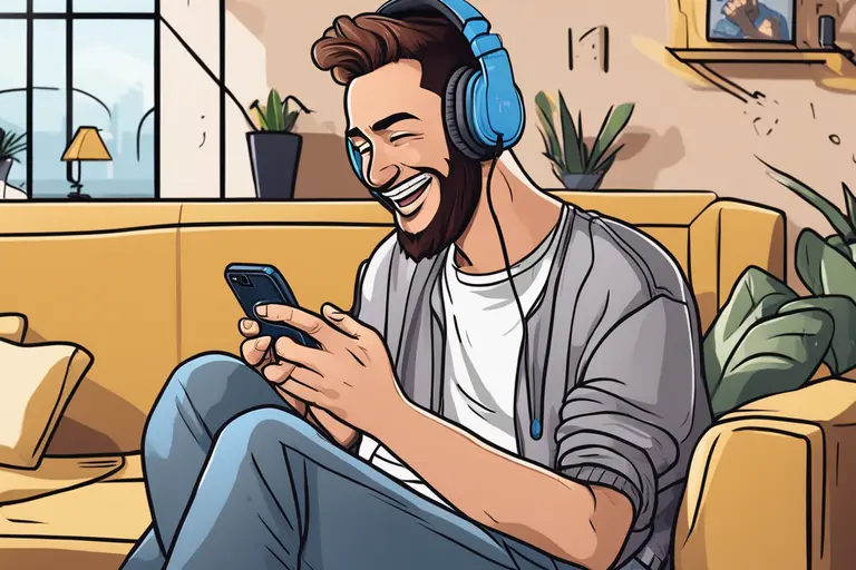 A cartoon of a gamer playing on a Realme Narzo N53, the best Realme phone for gaming under 10000