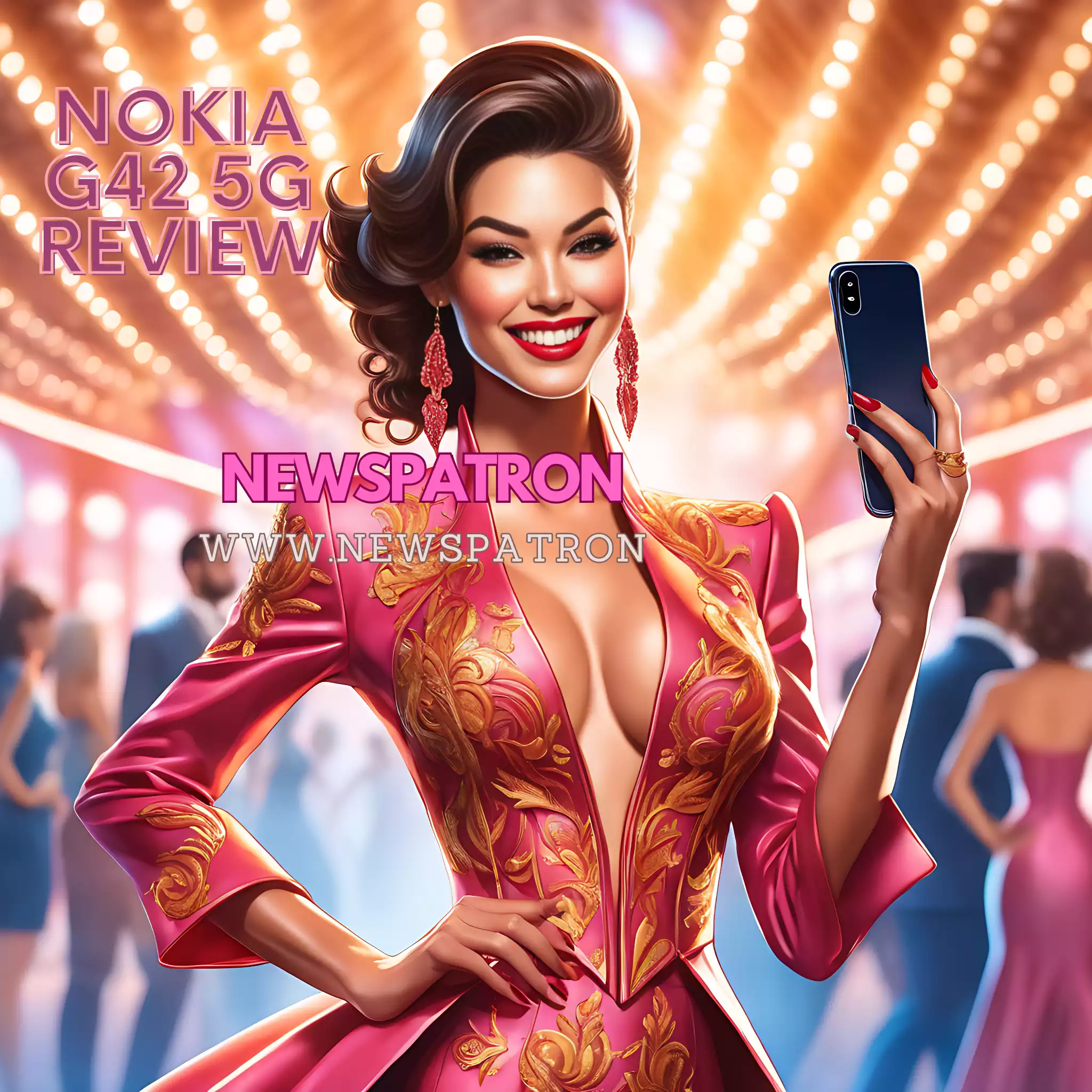 A photo of the Nokia G42 5G smartphone in Midnight Blue color