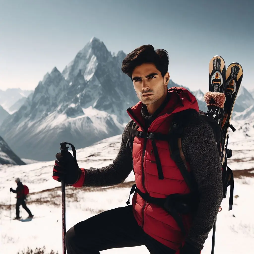 An image of Avinash Sable training at a high-altitude place