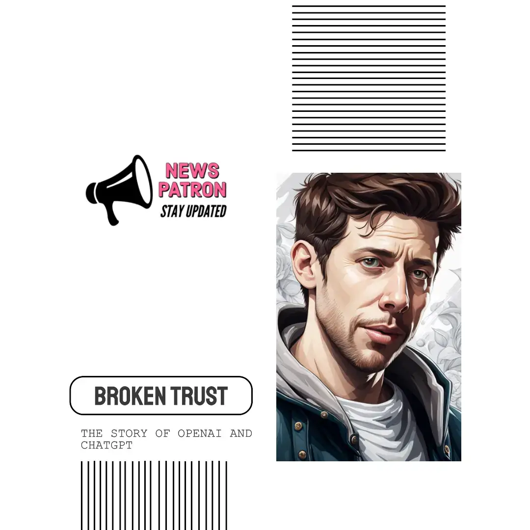 A split image of OpenAI’s logo and ChatGPT’s logo with a broken chain between them and the text “How Sam Altman’s Lack of Candor Broke OpenAI’s Trust”.