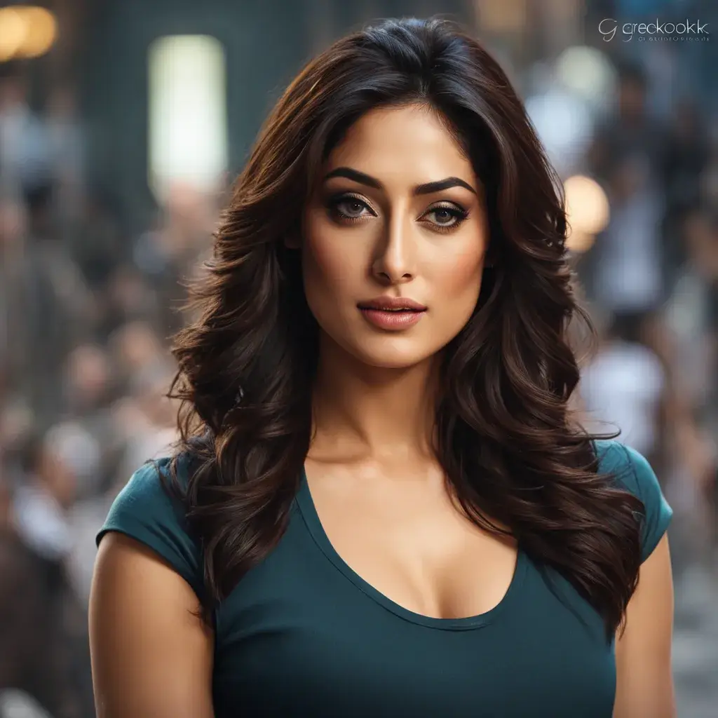 AI-generated image for the 'article 370 movie' featuring Yami Gautam as a military agent