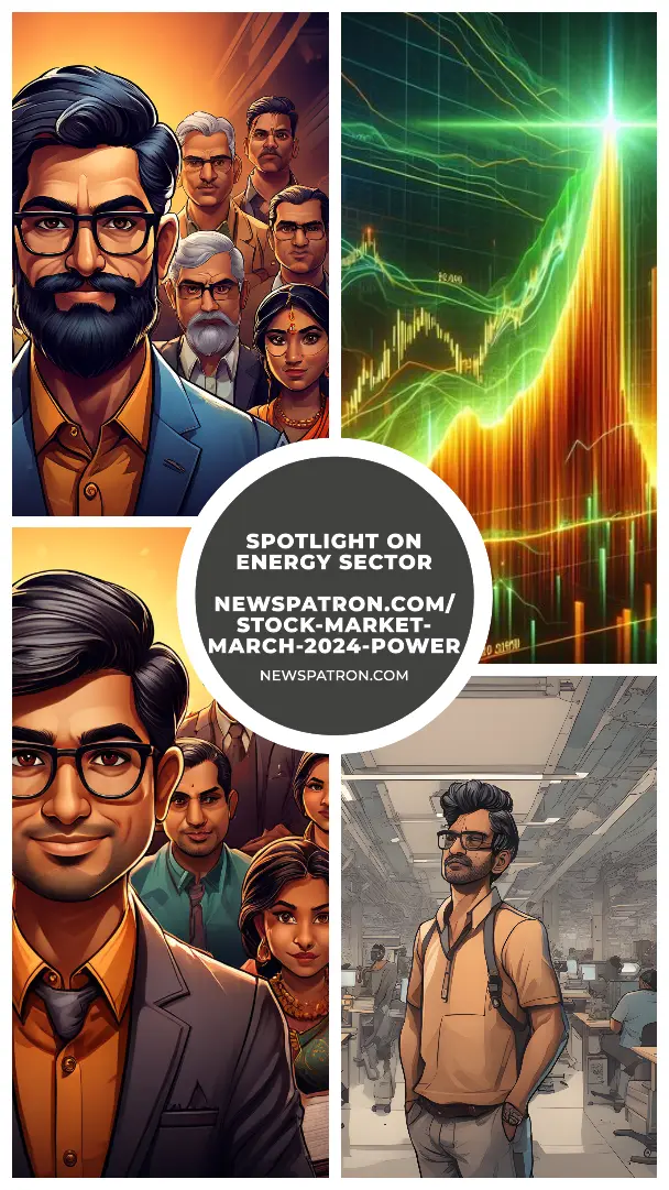 Chart showing upward trend of power sector stocks in Stock Market March 2024