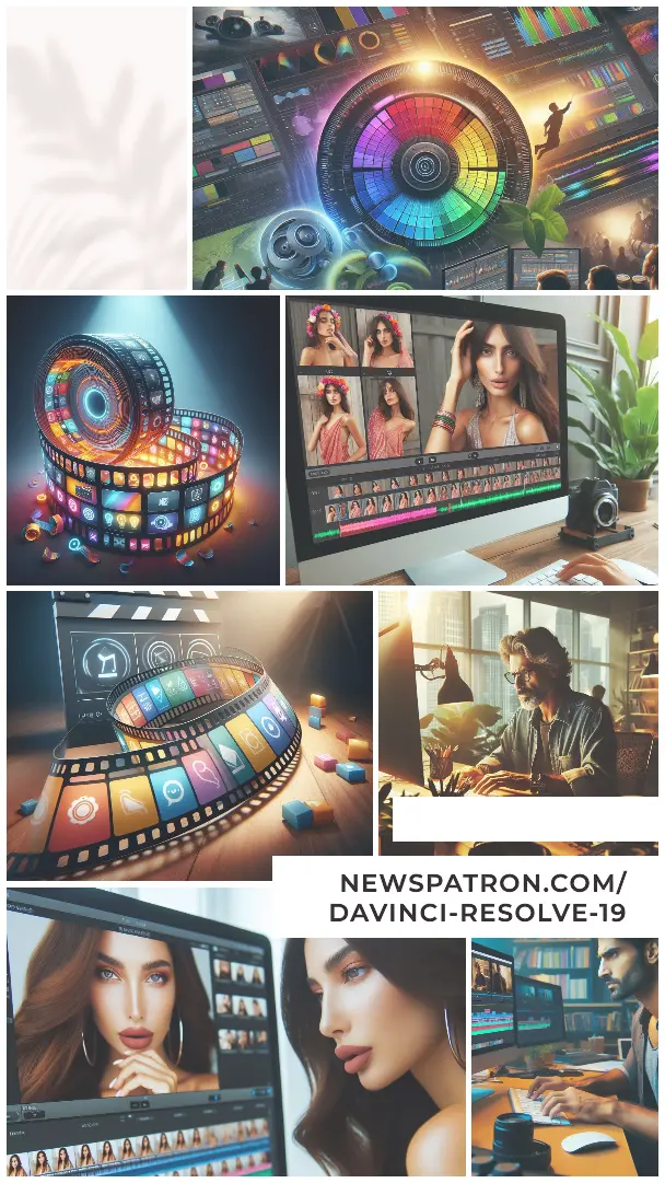 Color grading a model's image in DaVinci Resolve 19