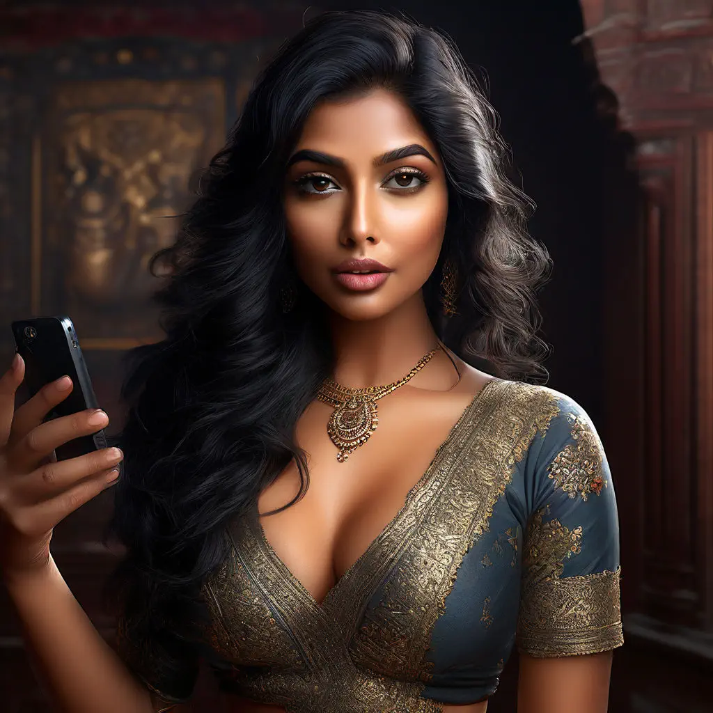Woman taking a concert selfie with the Realme 12x 5G, free image