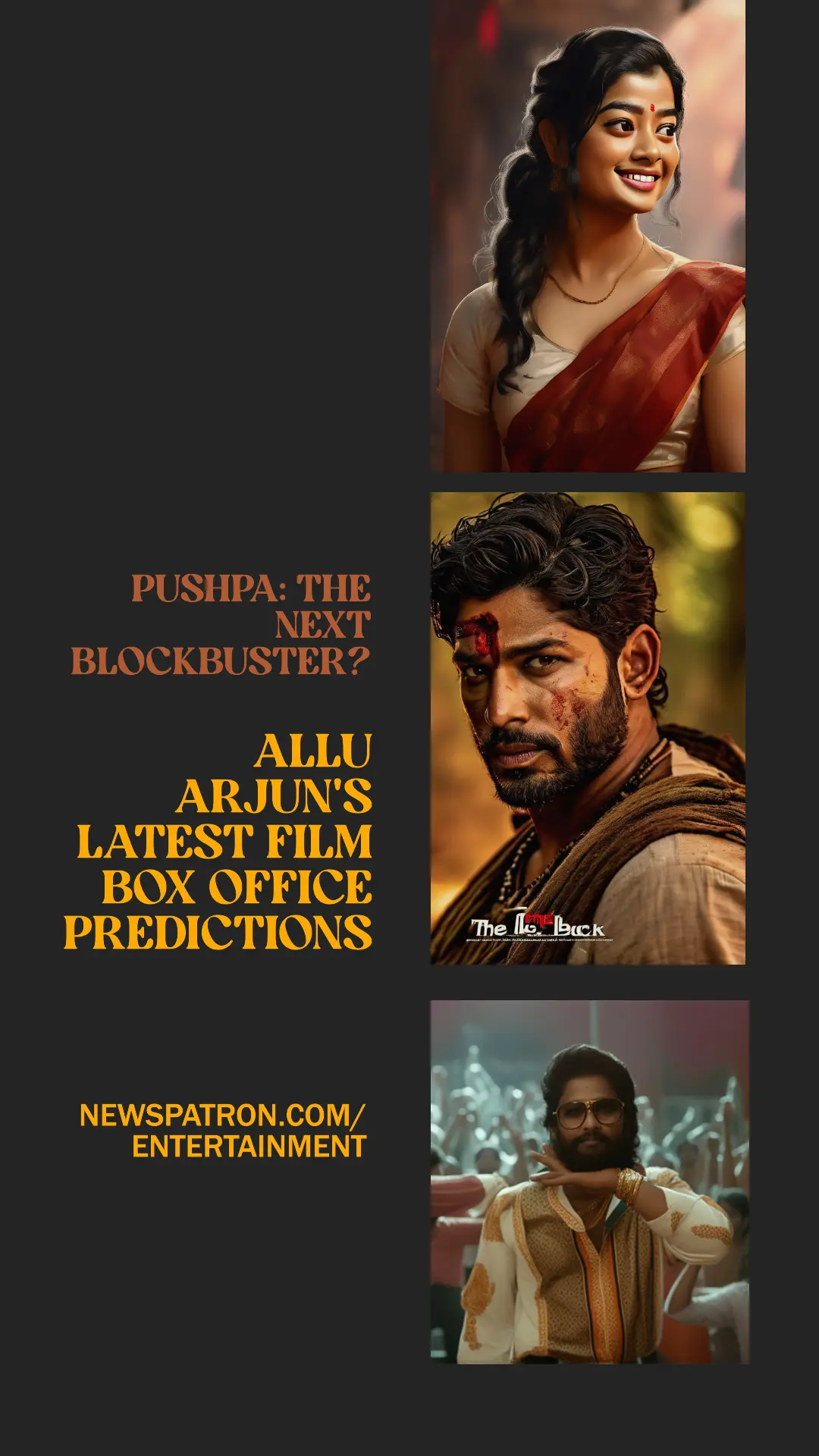 Pushpa 2 featured image - Allu Arjun as Pushpa Raj in a powerful pose. Pushpa 2 Box Office Prediction