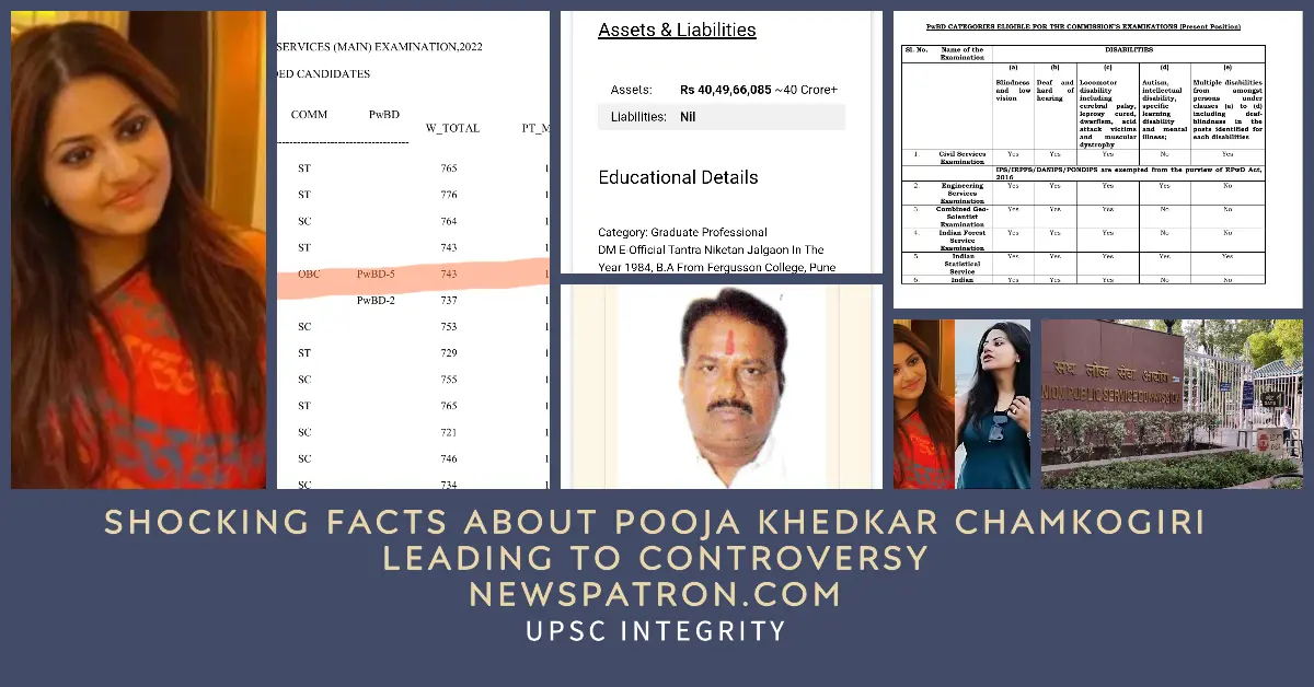Pooja Khedkar Chamkogiri Leading to Controversy: UPSC’s Biggest Scandal?