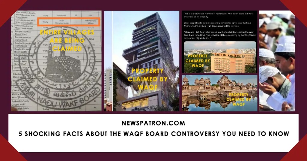 Waqf details in Waqf Board Controversy: India’s Next Legal Showdown?