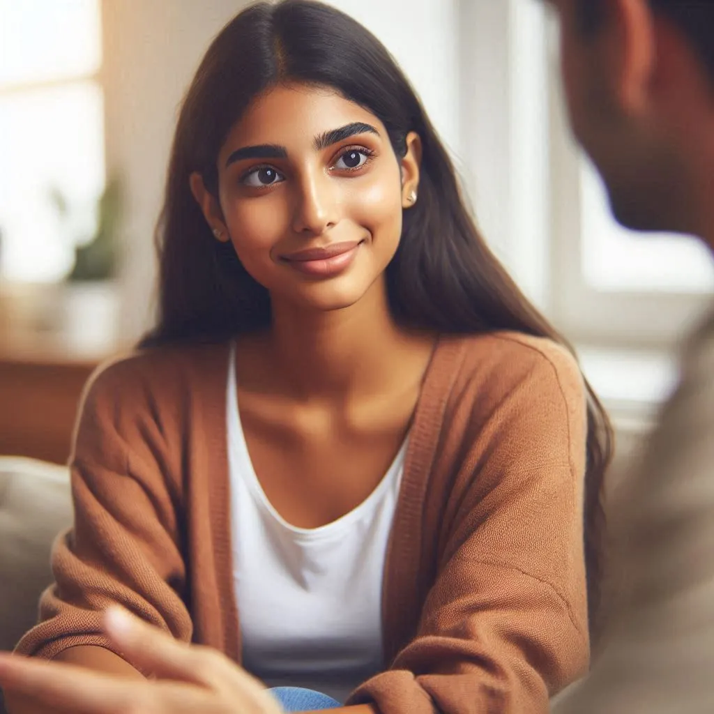 A young woman seeking counseling, highlighting the importance of therapy for the mental health of youth in India.