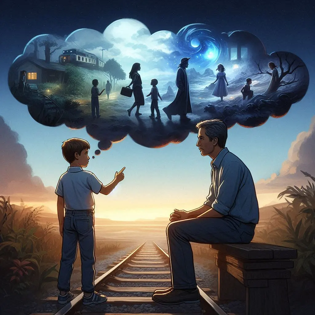 Collage representing evidence for life after death - Children, crows, and thallium.