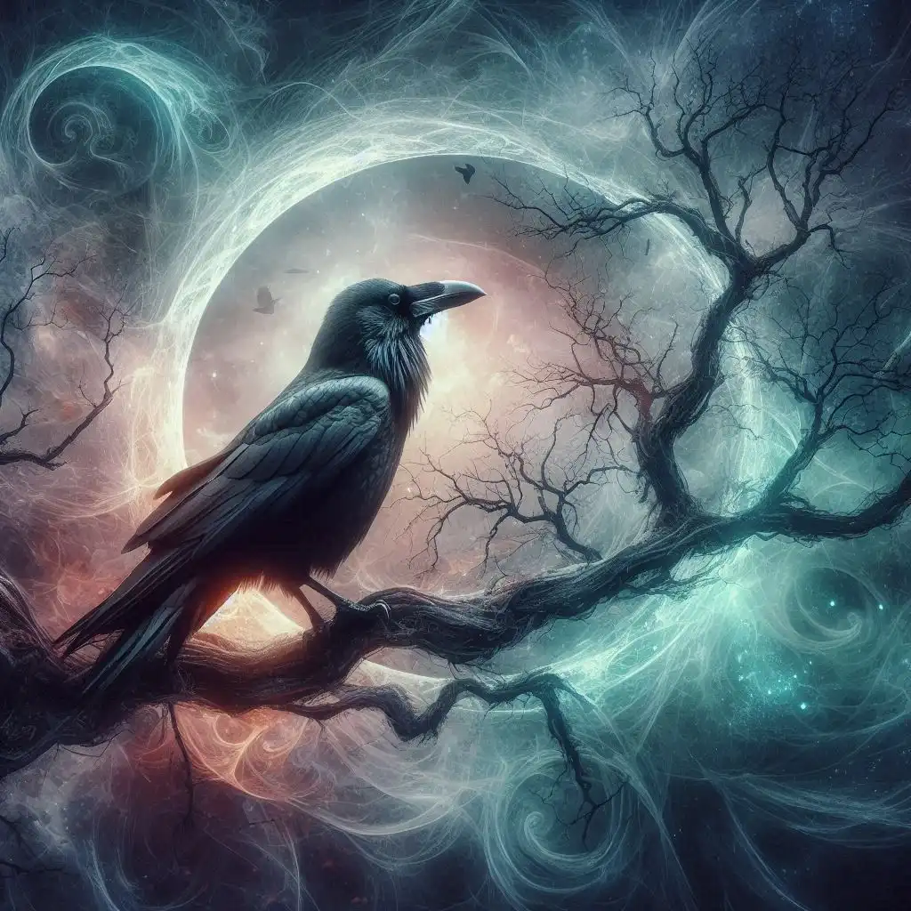 Collage representing evidence for life after death - Children, crows, and thallium.