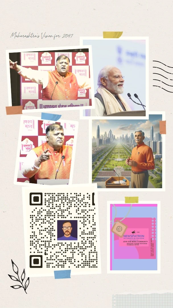 A photorealistic image of Avinash Dharmadhikari delivering a lecture to a captivated audience, symbolizing the importance of his message and its potential impact.