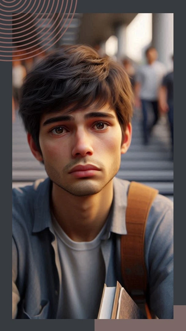 A young student reflecting on the mental health of youth in India.