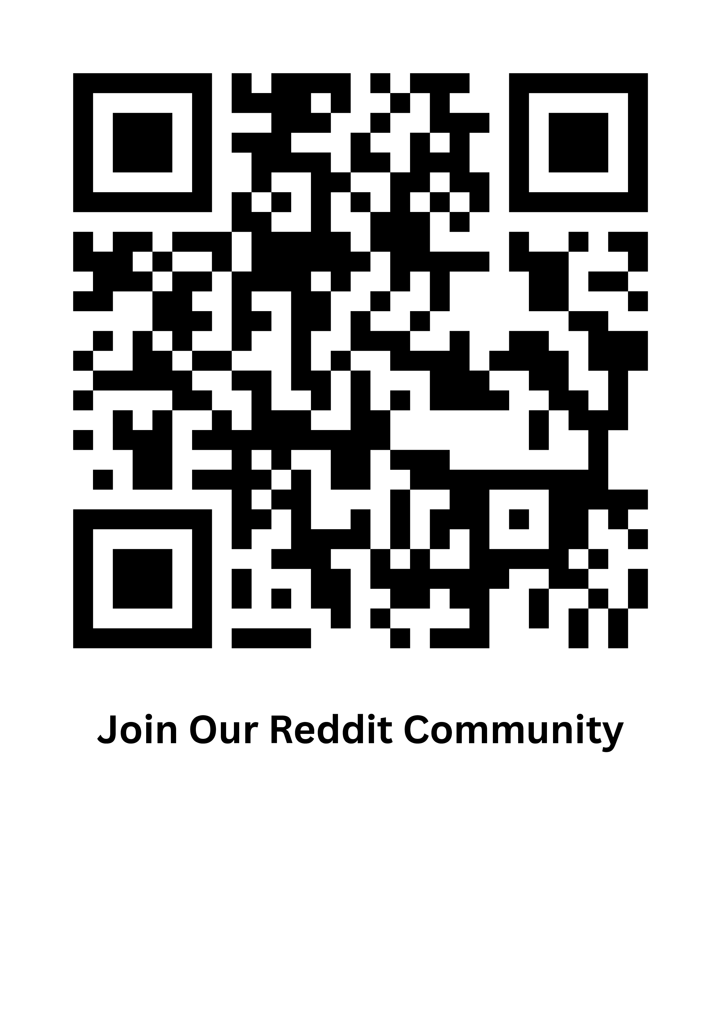 Newspatron Reddit Community QR Code for joining the r/newspatron subreddit