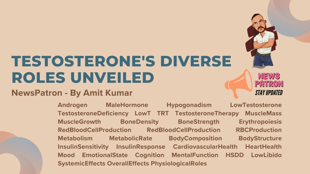 Testosterone details in Testosterone Diverse Roles: 10+ Body Impacts
