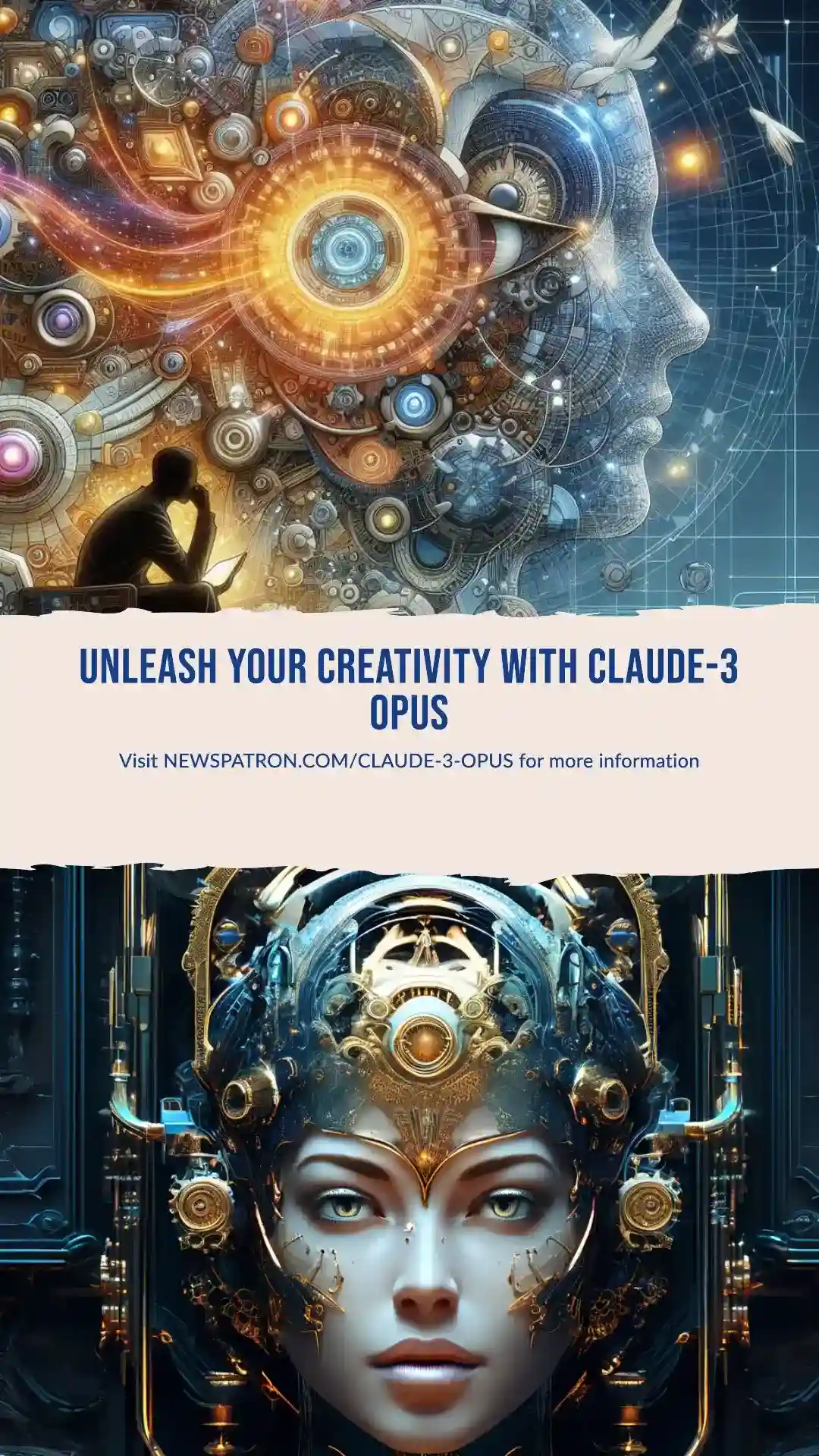 An image representing the AI tool Claude-3 Opus and its applications in web development and storytelling.