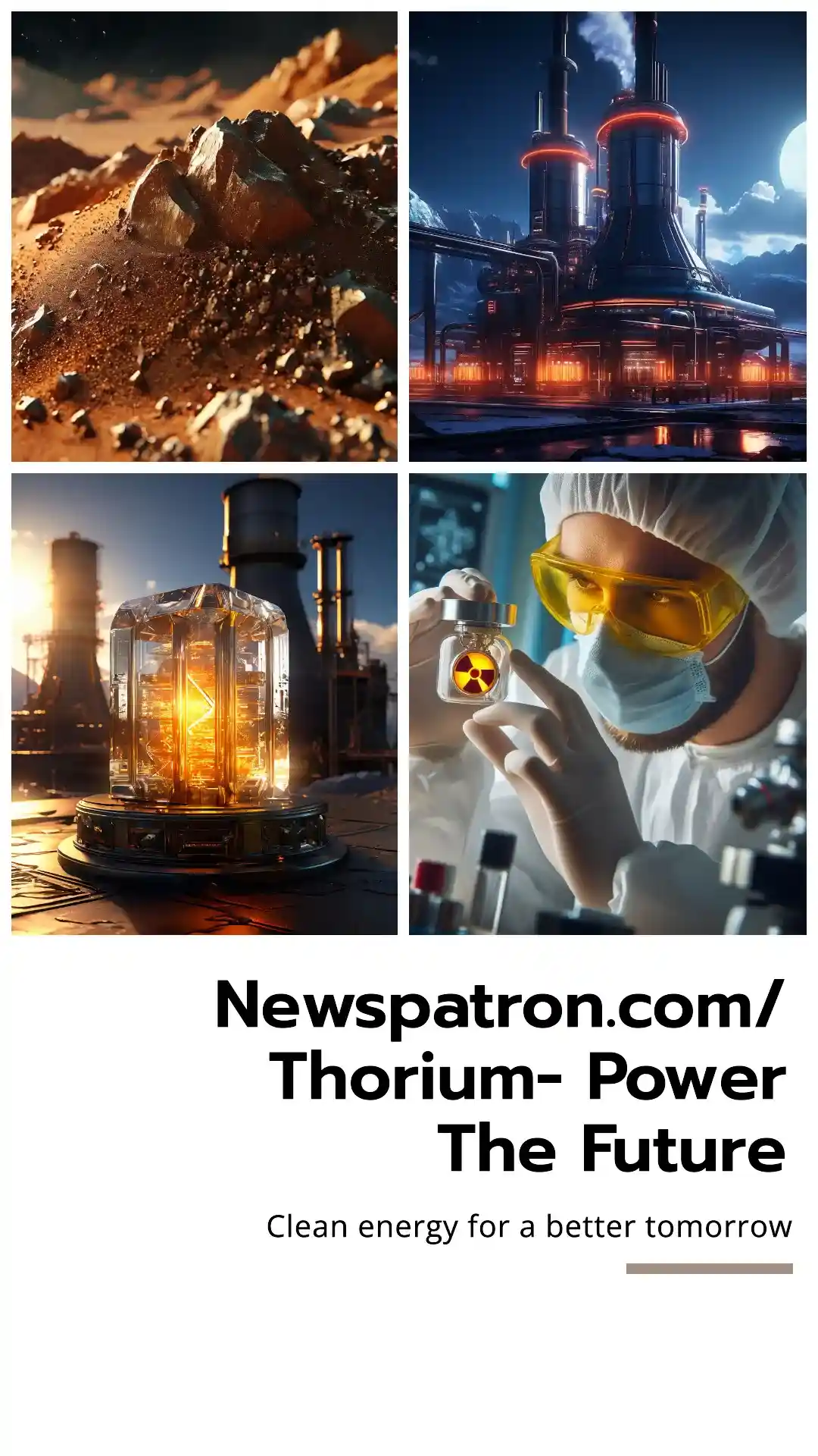 Thorium power plant concept with futuristic design