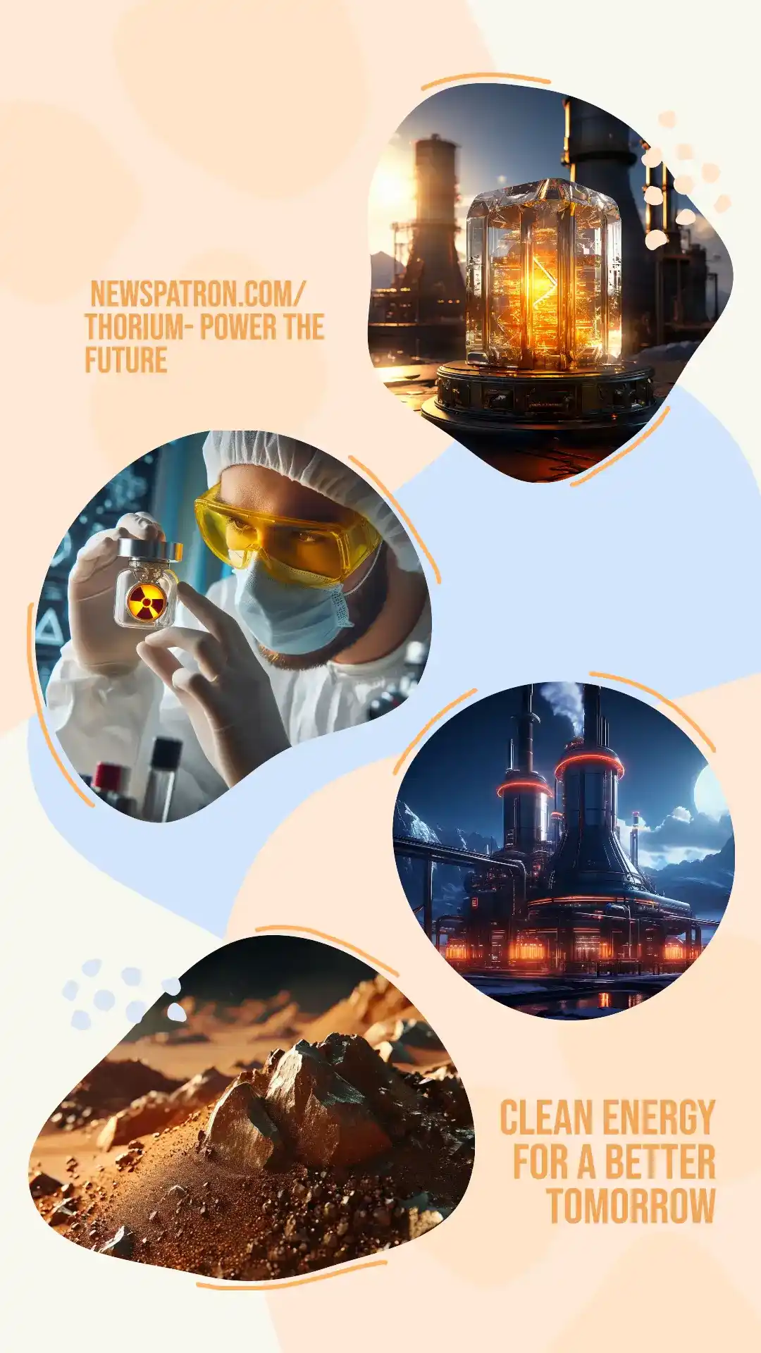 Thorium power plant concept with futuristic design
