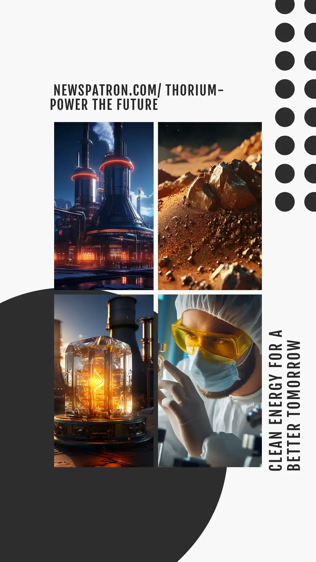 Thorium power plant concept with futuristic design