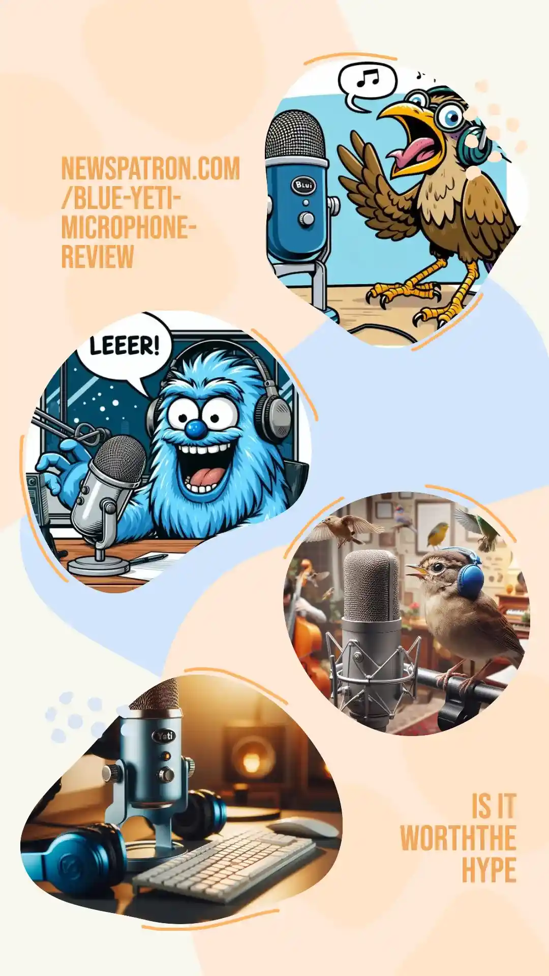 Blue Yeti microphone used for podcasting, streaming, music, and virtual meetings. Blue yeti microphone review