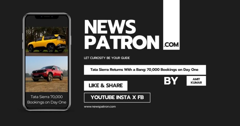 Tata Sierra Returns With a Bang: 70,000 Bookings on Day One