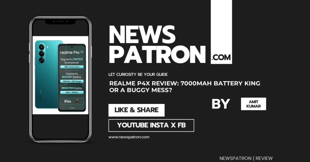 Battery details in Realme P4X Review: 7000mAh Battery King or a Buggy Mess?