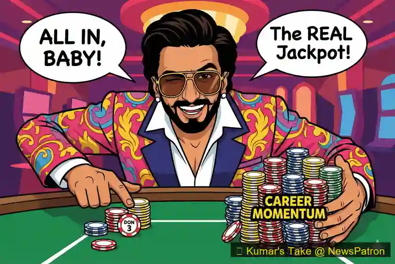 Ranveer Singh poker strategy cartoon