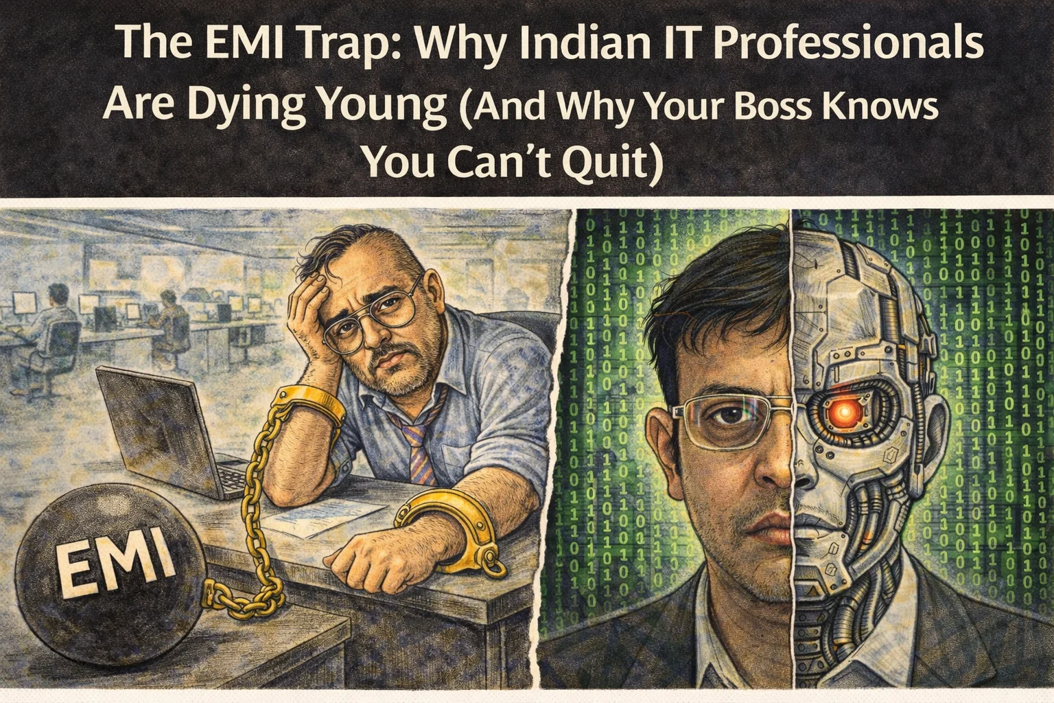 The EMI Trap: Why Indian IT Professionals Are Dying Young (And Why Your Boss Knows You Can’t Quit)