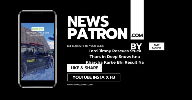 Lord Jimny Rescues Stuck Thars In Deep Snow: “Itna Kharcha Karke Bhi Result Na Mile, Toh Kya Fayda?”
