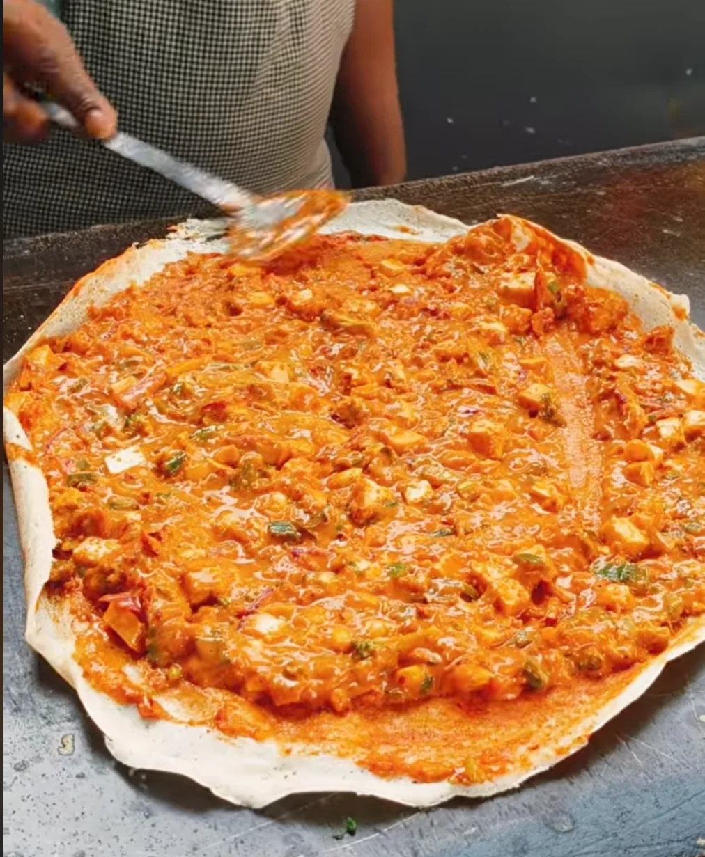Loaded Matka Dosa with Cheese