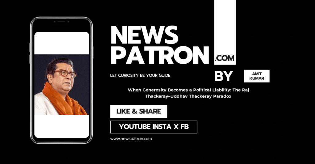 Thackeray details in When Generosity Becomes a Political Liability: The Raj Thackeray–Uddhav Thackeray Paradox