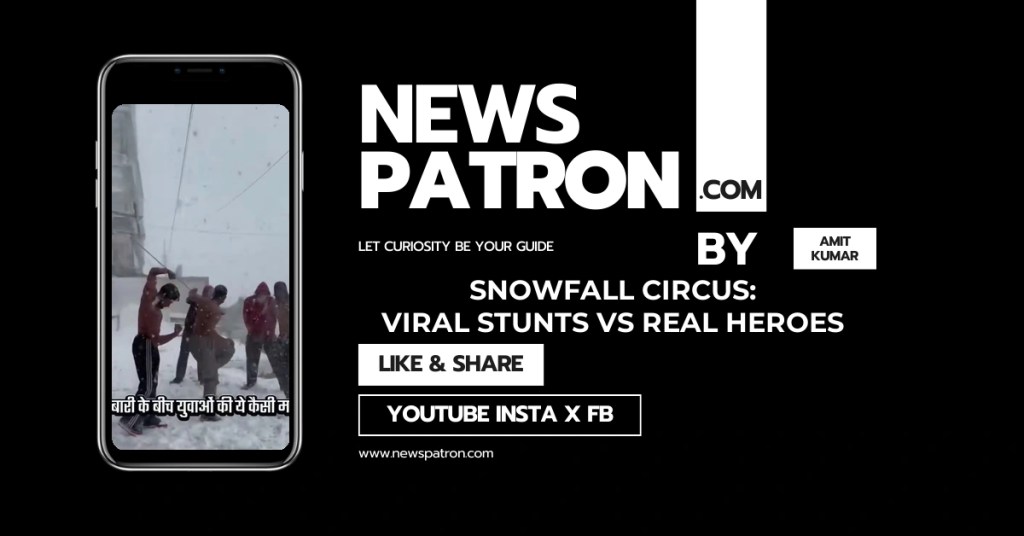 Snow details in Winter Returns: Rare Snow in Kasauli & The “Circus” in Shimla