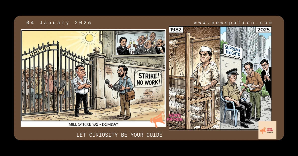 Cartoon: 1982 Mill Strike vs 2025 Real Estate Reality