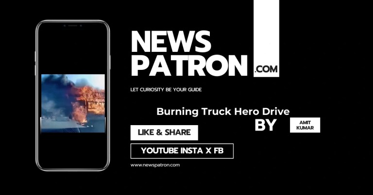 Chinese Driver Burning Truck Drives Fire Station Jiangxi 2026