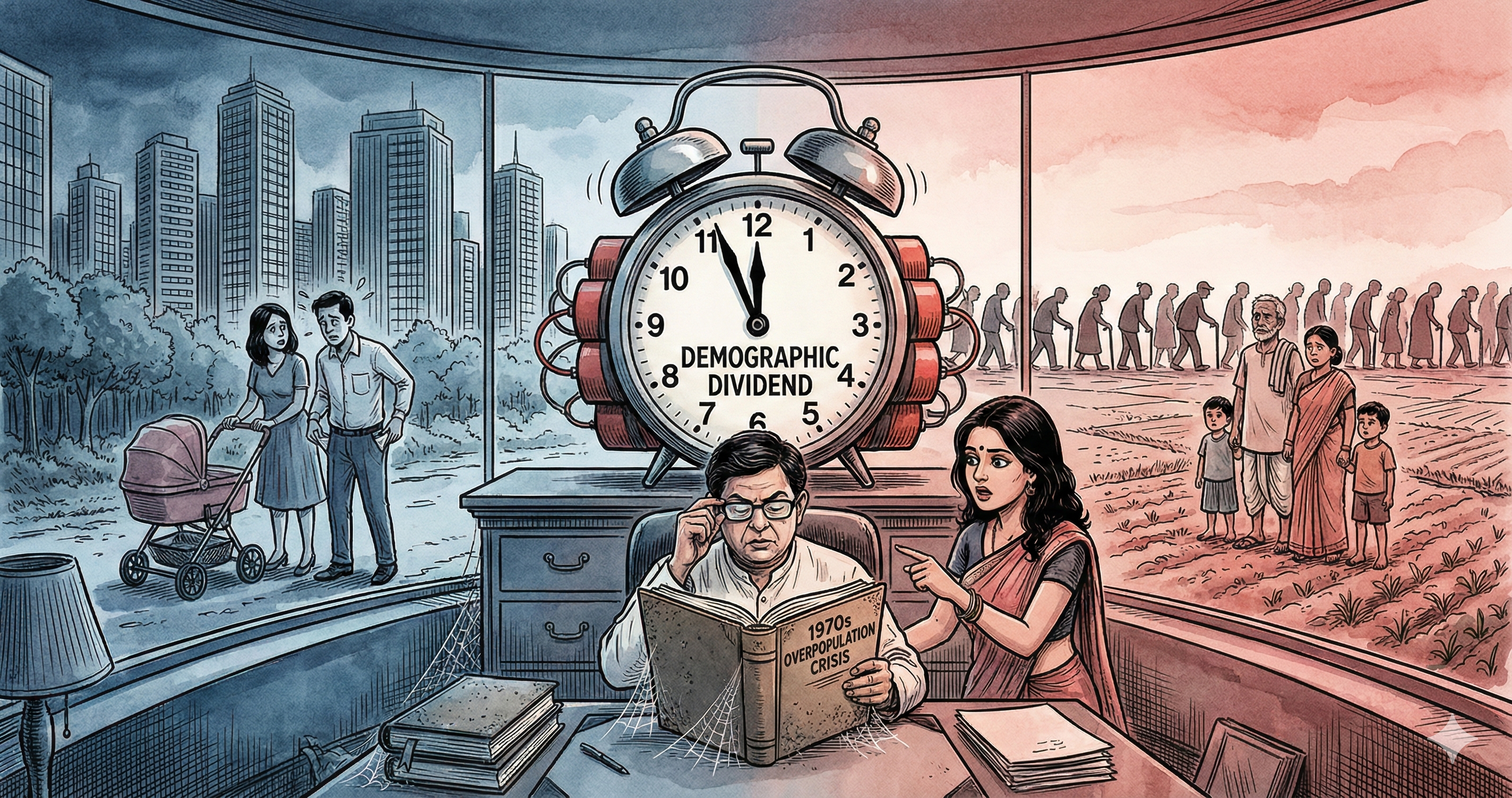 India aging population demographic shift