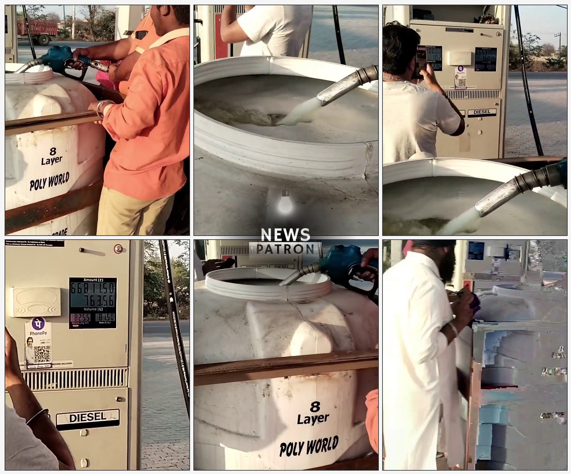 Bulk petrol and diesel storage containers
