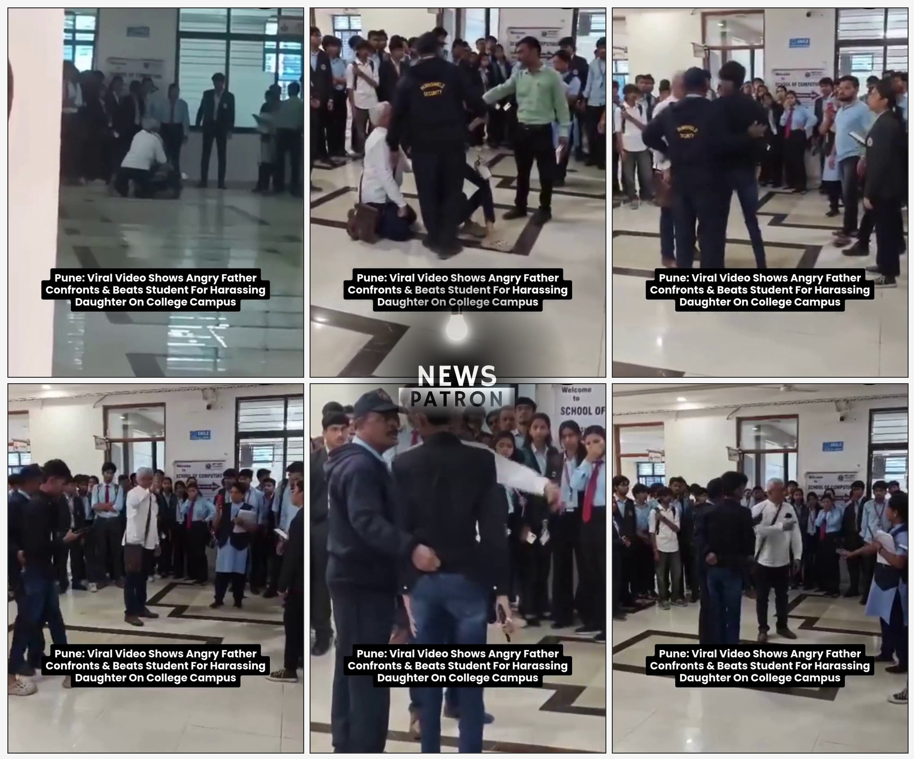 Campus confrontation footage