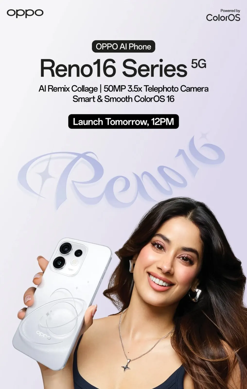 Oppo Reno 16 series India launch poster for July 2, 2026