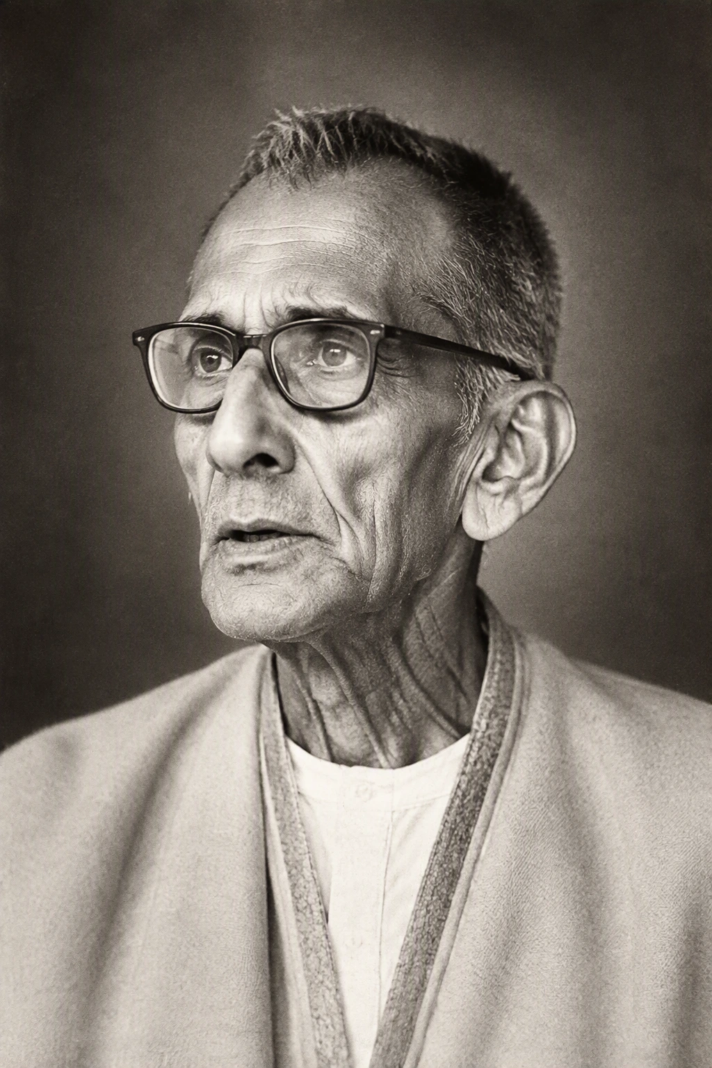 Portrait of Prabodhankar Thackeray, also known as Keshav Sitaram Thackeray.